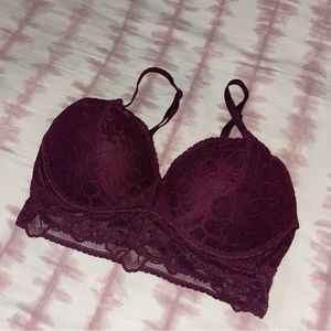 PINK Floral Lace Bralette